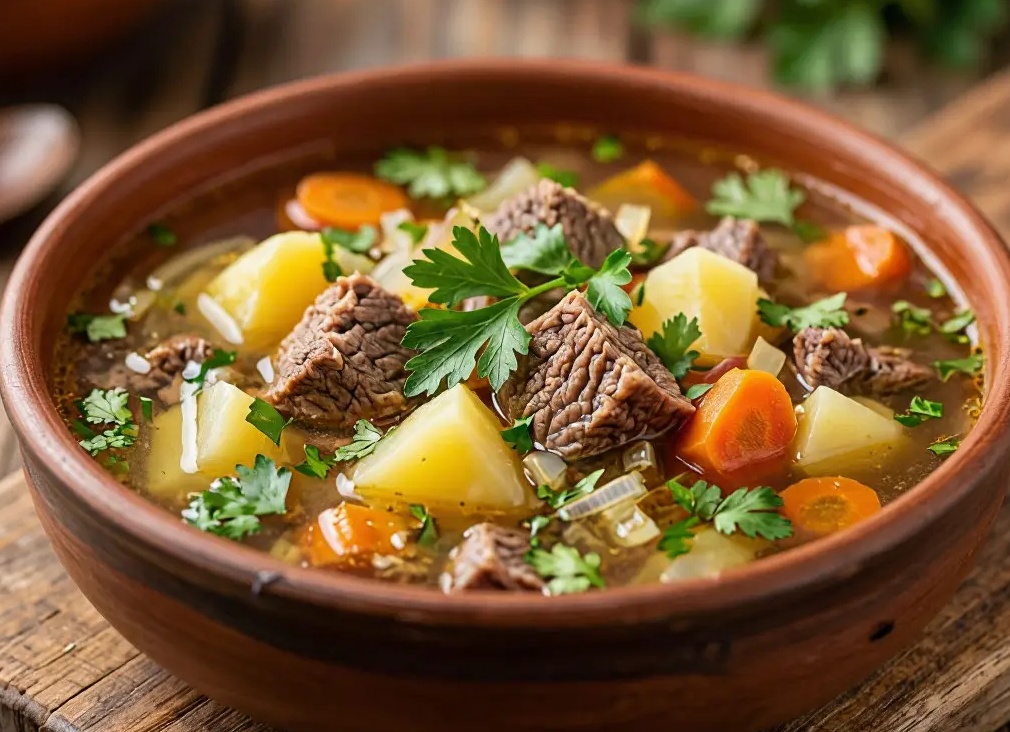 Бюджетная солянка на сковороде: просто, но сытно и вкусно