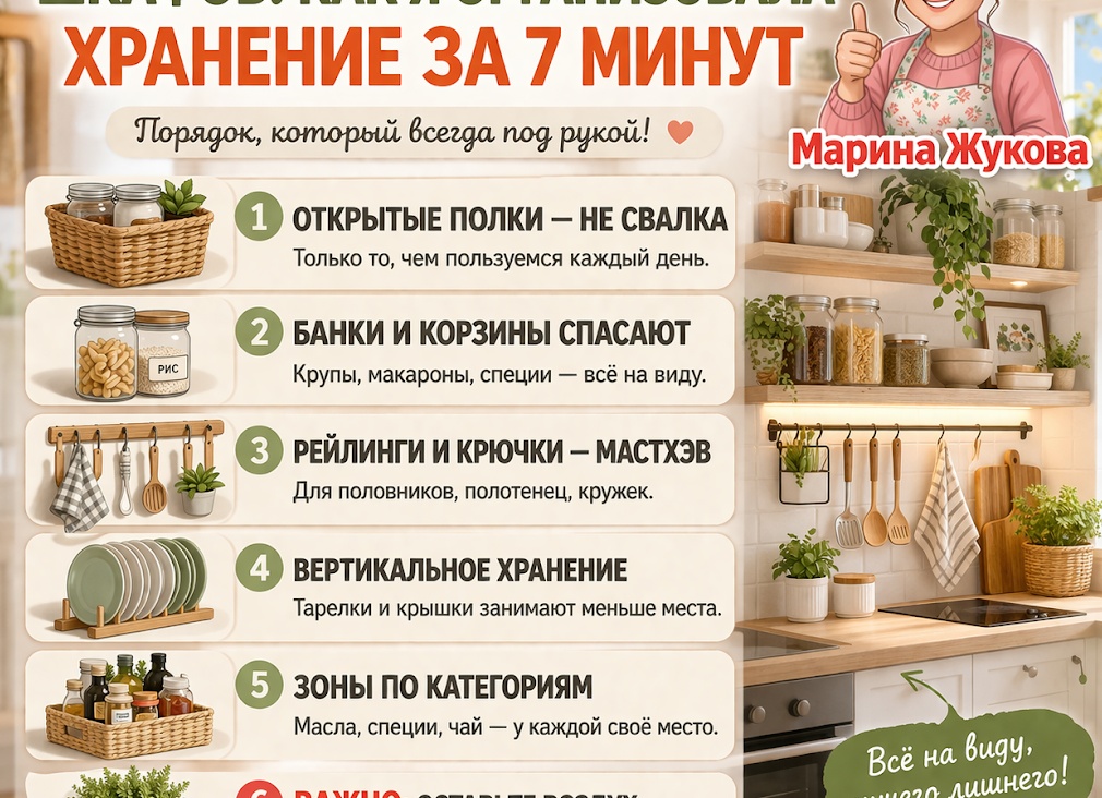 Минутный лайфхак для хранения посуды